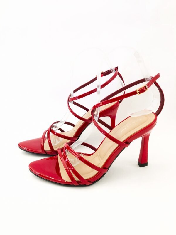 Zapatilla de Tacón Alto en Rojo