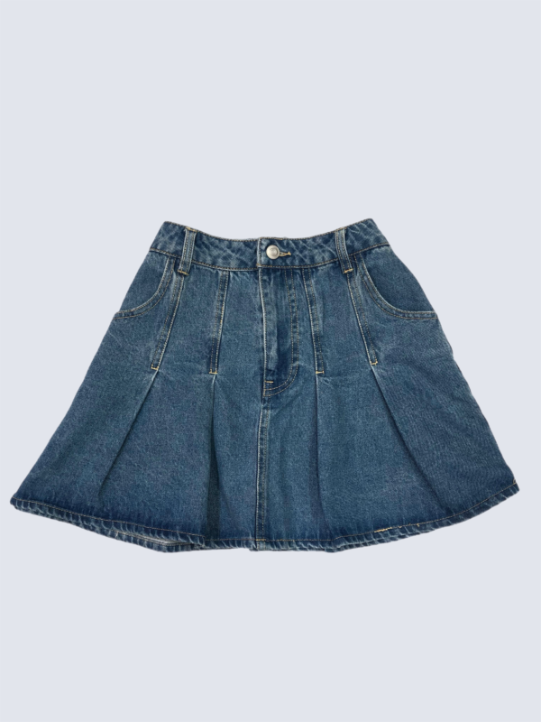 Falda Denim Pleated - Imagen 2