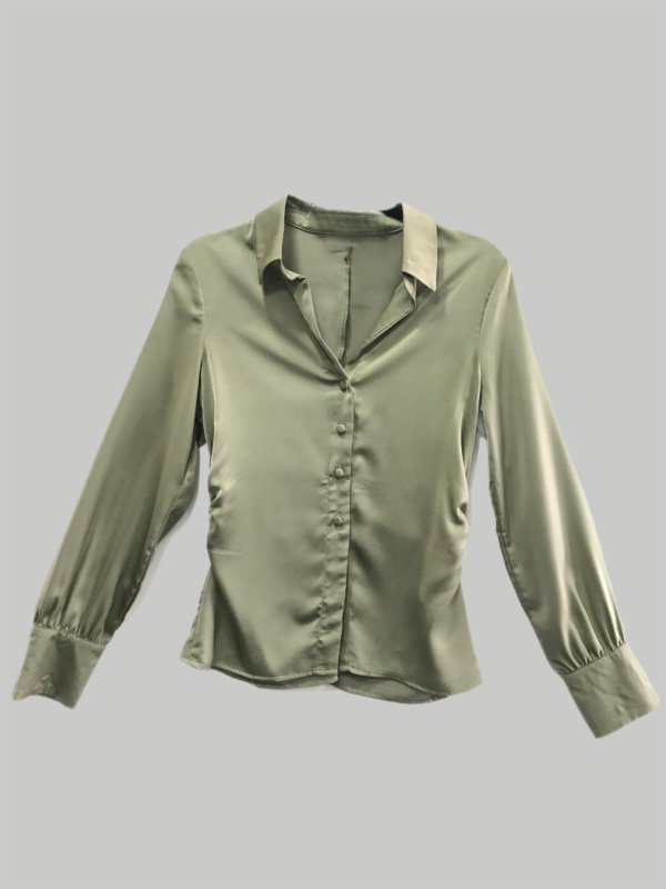 Camisa satén drapped