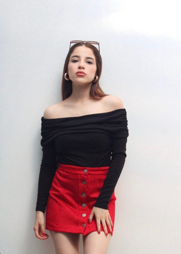 Falda Cherry Red