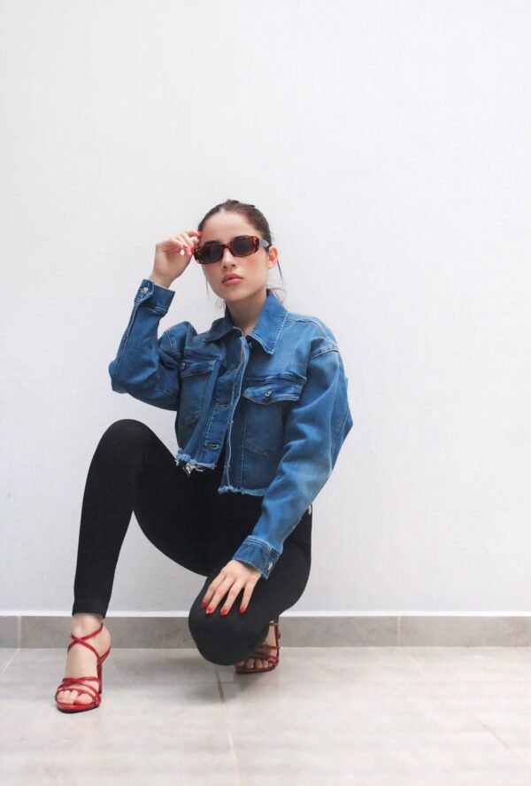 Denim Jacket crop  Chamarra corta
