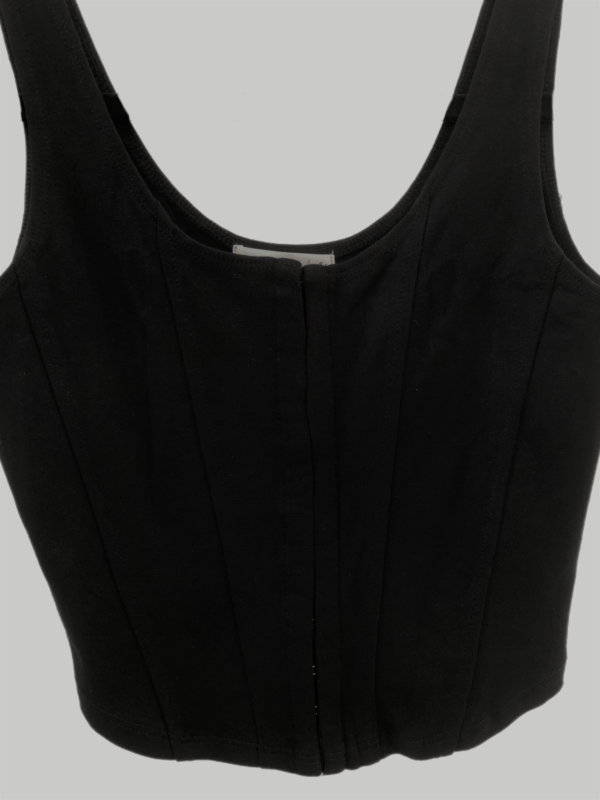 Top Blanco Corset broches - Imagen 3