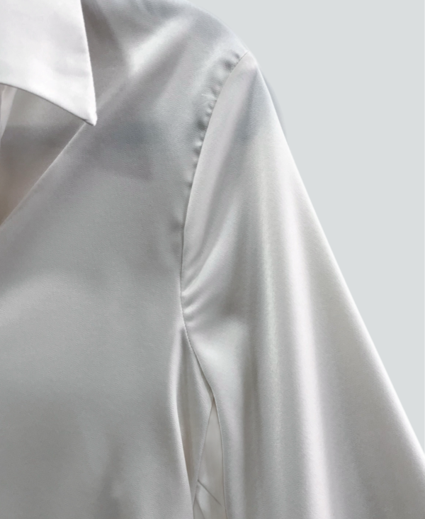 Camisa satén drapped - Imagen 6