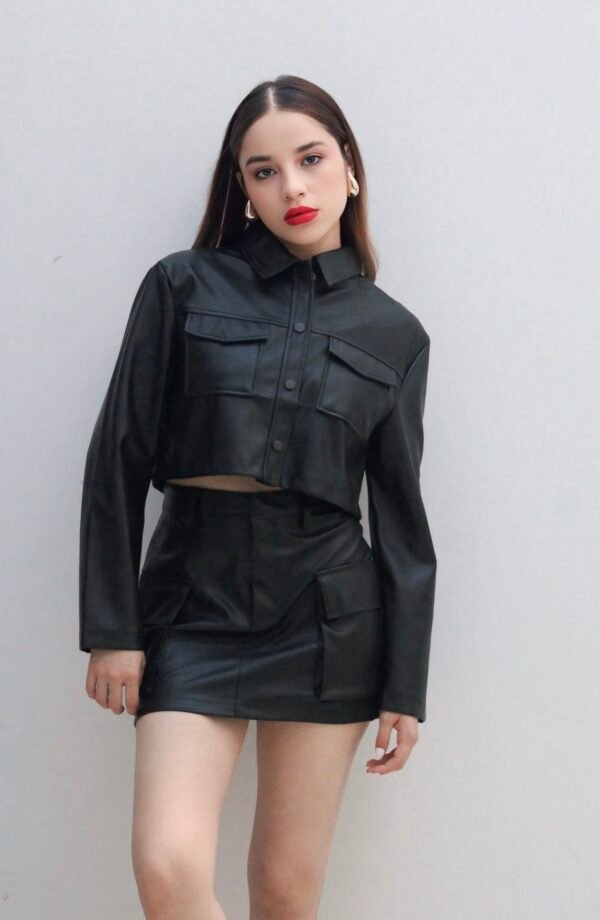 Camisa vinipiel pocket