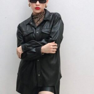 Camisa de Vinipiel Negra