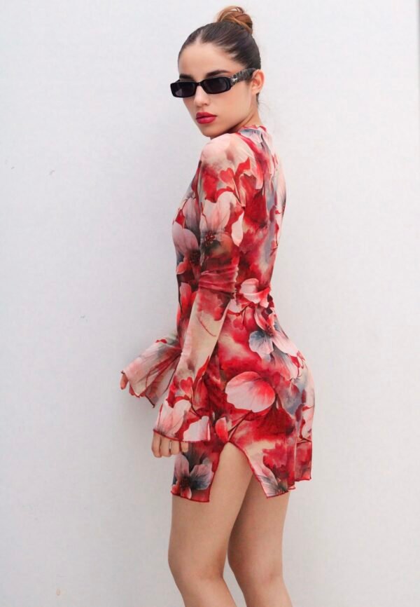 Vestido Floral Red - Imagen 2