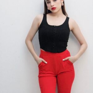 Top Blanco Corset broches